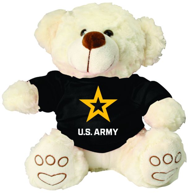 Picture of Army Star Cream Plush Bear