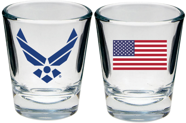 Picture of U.S. Air Force With American Flag