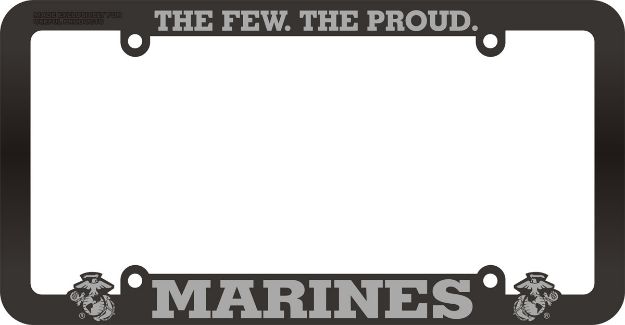 Picture of License Plate Frame - Marine Corps
