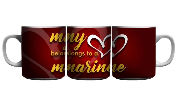 Picture of My Heart Belongs to a Marine