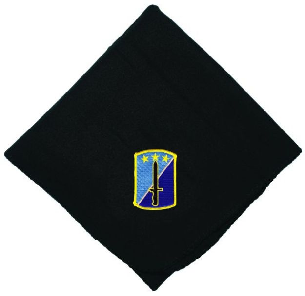 Picture of 170th Infantry Brigade DEMB on Black Fleece Blanket