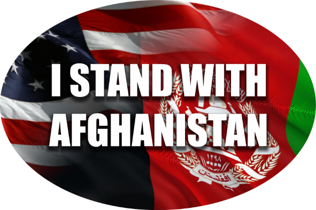 Picture of Oval Magnet - I Stand with Afghanistan