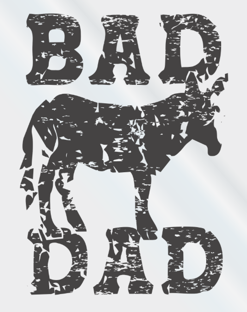 Picture of Mylar Decal - Bad Ass Dad