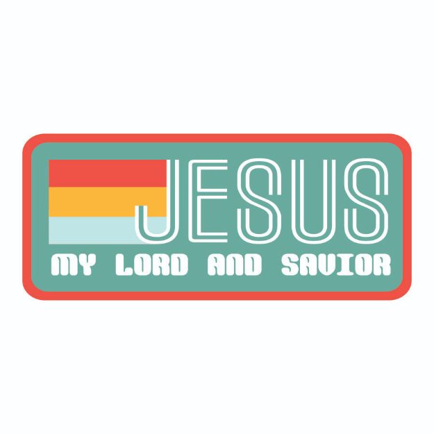 Picture of Sticker - Jesus my Lord and Savior Rectangle