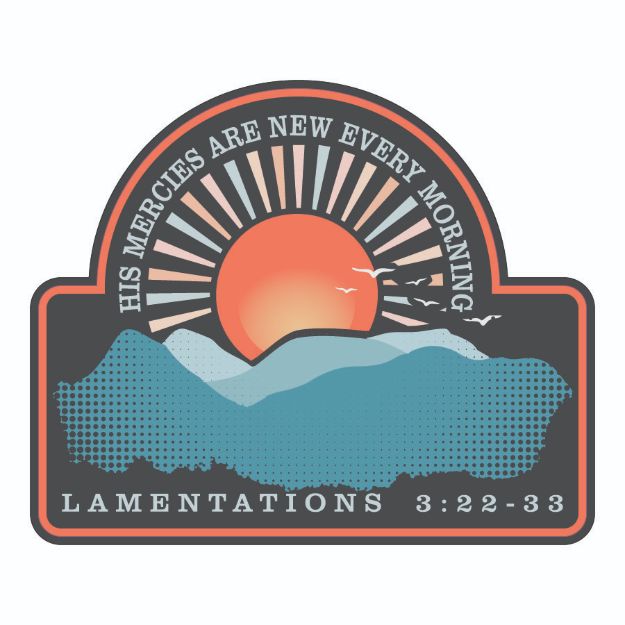 Picture of Sticker - His Mercies Are New Every Morning Sunset