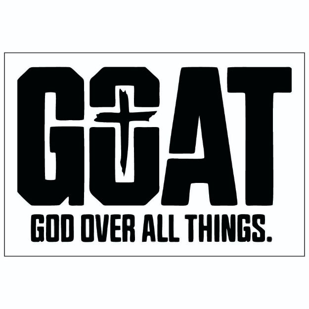 Picture of Sticker - GOAT God Over All Things