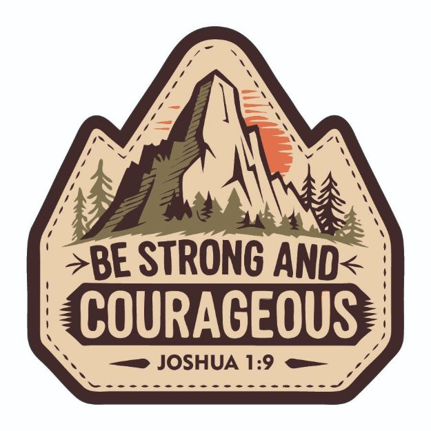 Picture of Sticker - Be Strong And Courageous