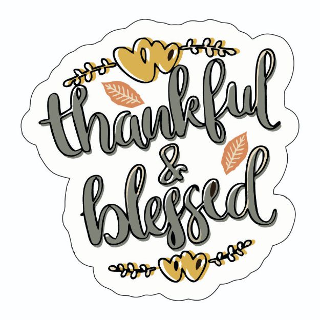 Picture of Sticker - Thankful and Blessed