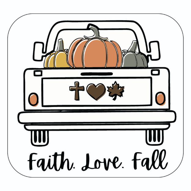 Picture of Sticker - Fall Truck with Pumpkins
