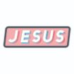 Picture of Sticker - Jesus Pink Rectangle