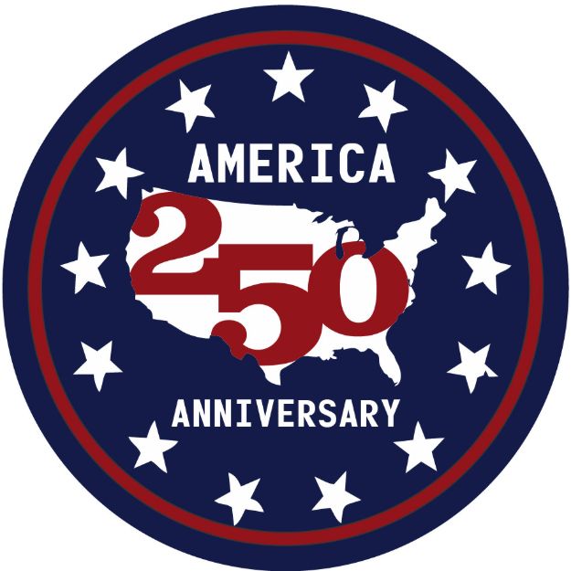 Picture of Mylar Decal - America 250th Anniversary Circle Design
