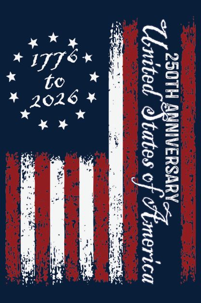 Picture of Sub Magnet - America 250th Anniversary 1776 - 2026 vertical Flag Design
