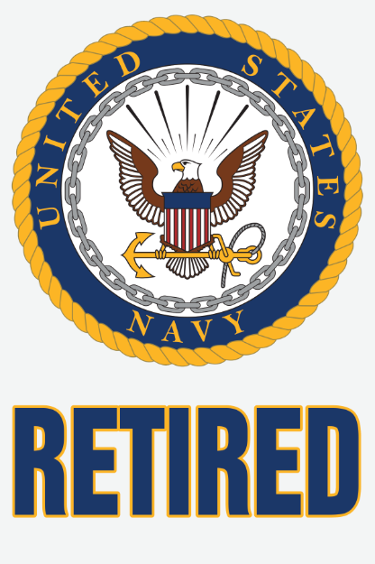 Picture of Mylar Decal - Navy Retired