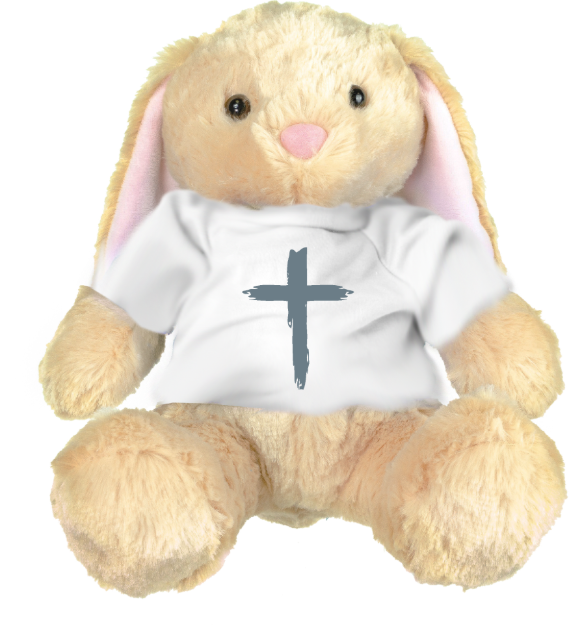 Picture of Cross Design Plush Bunny