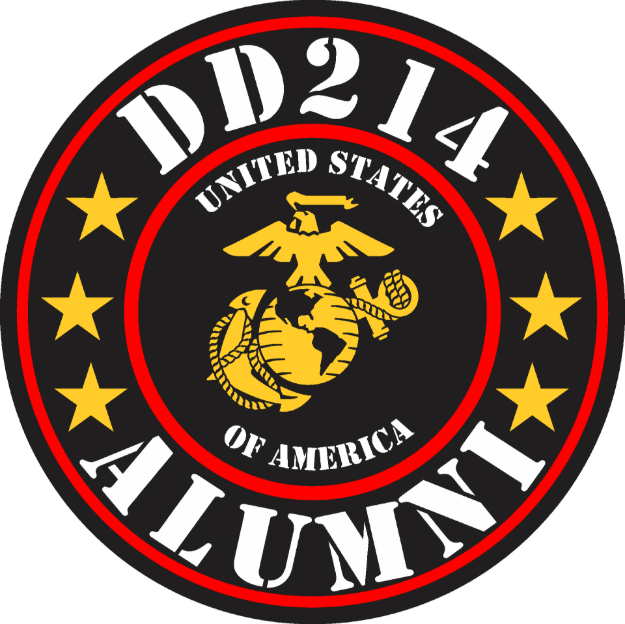 Picture of Sticker - DD214 Alunmi Marine EGA Round