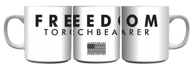 Picture of Freedom - In Memory of Charlie Kirk on 15oz Ceramic Mug
