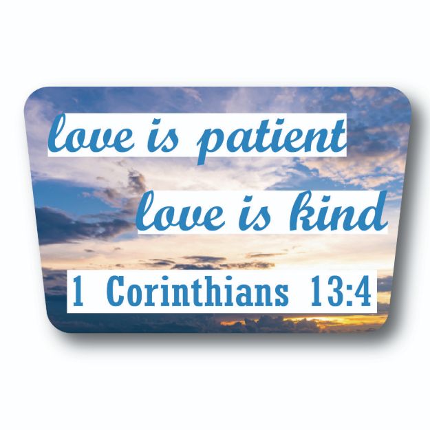 Picture of Die Cut Magnet - Corinthians 13:4