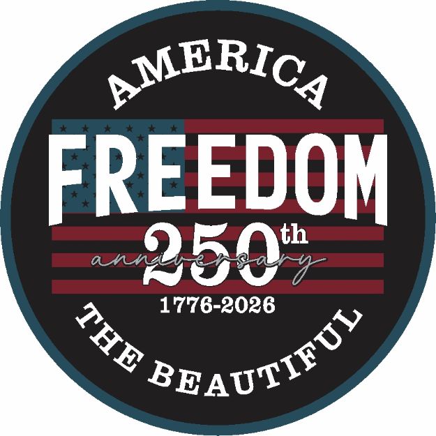 Picture of Round Magnet - America The Beautiful 250th