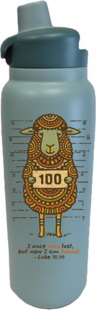 Picture of I Once Was Lost but Now I am Found Luke 15:10 on 30oz Stainless Tumbler