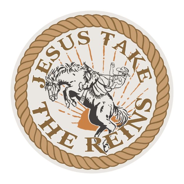 Picture of Vinyl Sticker - Jesus Take the Reins