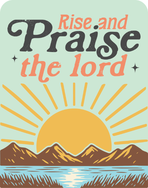 Picture of Vinyl Sticker - Rise and Praise the Lord