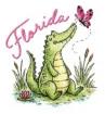 Sticker - Florida Animal and Butterfly