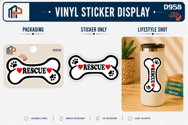 Sticker - Rescue Dog Bone
