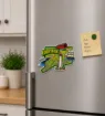 Die Cut Magnet - State of Connecticut with Elements