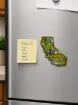 Die Cut Magnet - State of California with Elements