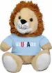 JesuSaves Design on Light Blue T-Shirt Plush Lion